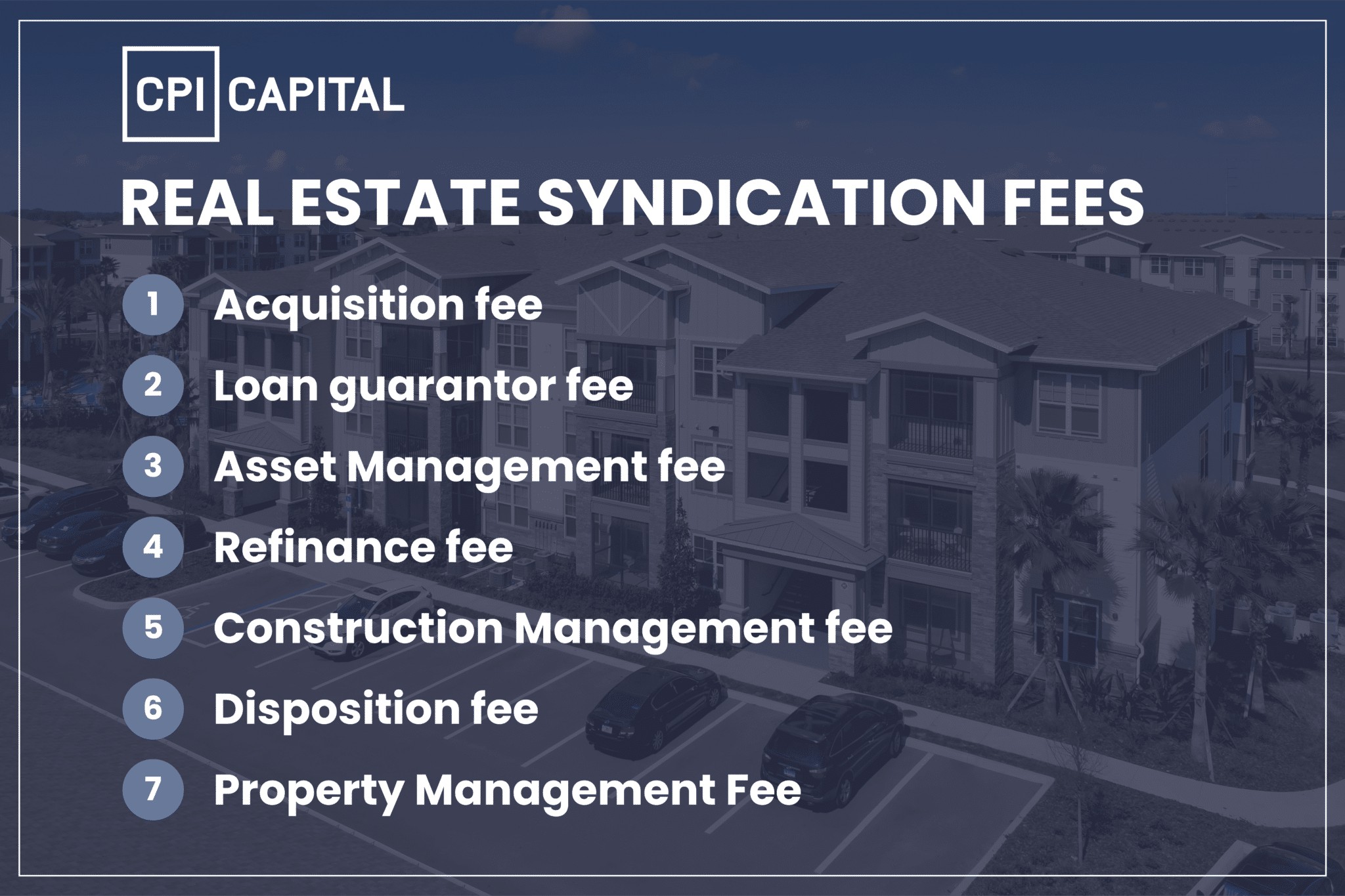 CPI capital_Real estate syndication fees